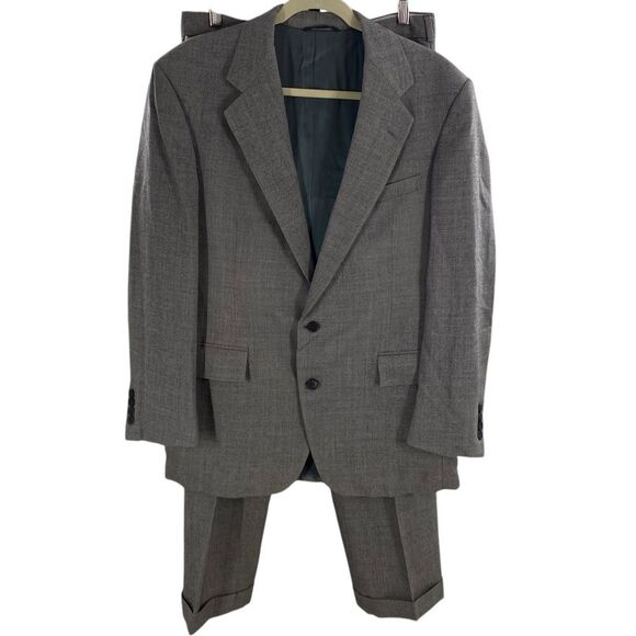 Polo Ralph Lauren Men’s Size 34 Suit Set Gray Wool Tweed Classic Two Button - Picture 1 of 16